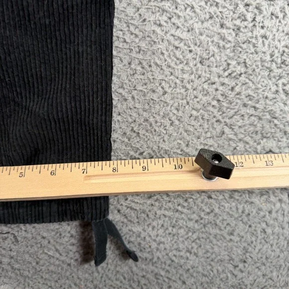 VTG Empyre Pant Mens 36x27 Black Cotton Corduroy Cargo Straight Utility Workwear